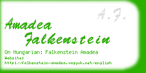 amadea falkenstein business card